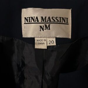 Nina Massini Dark Blue Suit Jacket
